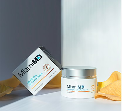 MiamiMD Age-Defying Lifting & Firming Face Cream for Women - Lift & Firm for Anti Aging, Wrinkle Reducer & Hydrating Moisturizer for Smooth, Radiant Skin, Tightening Cream for Face & Neck – 1.7oz